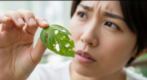 バジル　虫食いの葉は食べられるのか