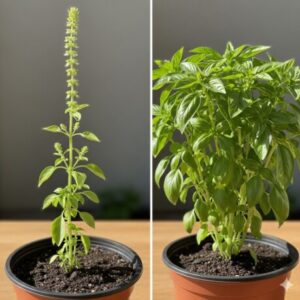 バジルを摘心しないリスクと正しい摘心