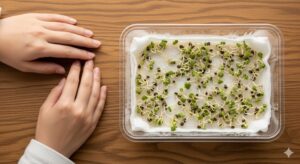 バジル 発芽はキッチンペーパーでもできる