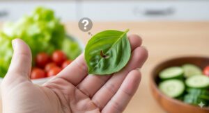 虫食いバジルは食べられるのか?