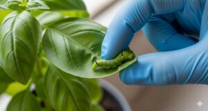 バジル　見つけ次第行いたい害虫駆除の方法